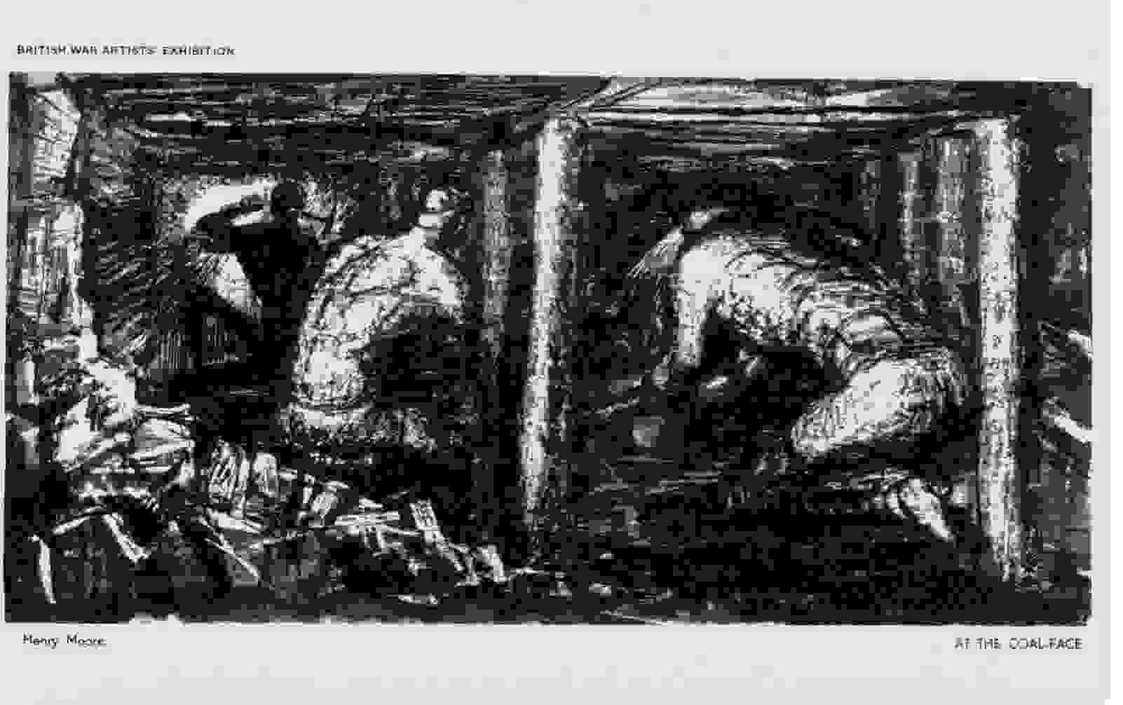 Moore's 'Miners At Coalface'