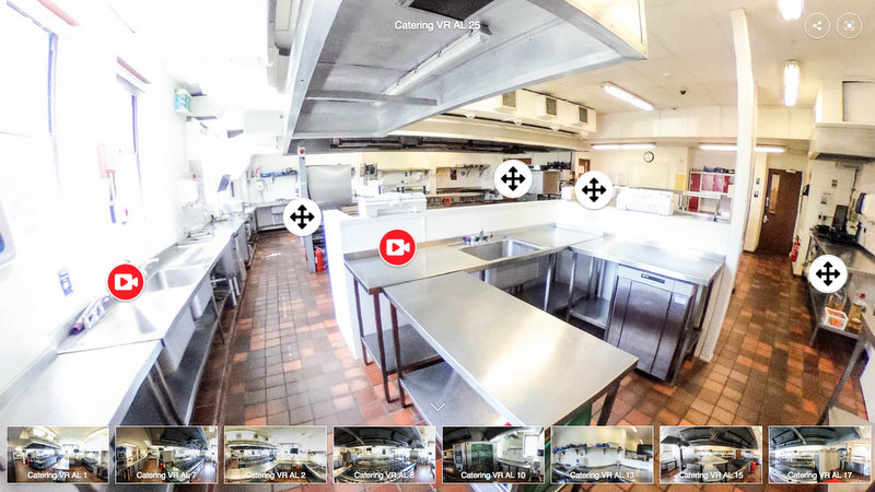 360 Tour of a catering college kitchen