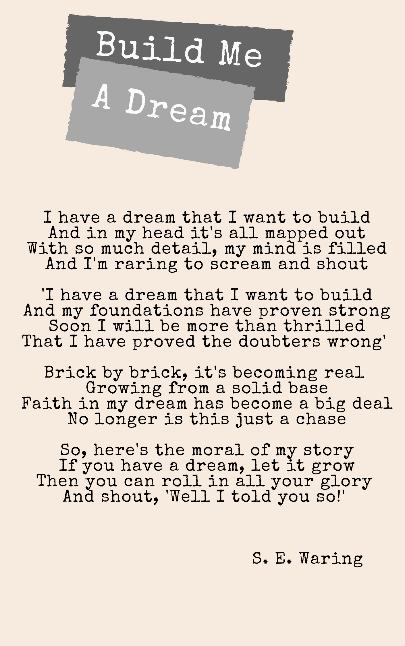 Build Me a Dream