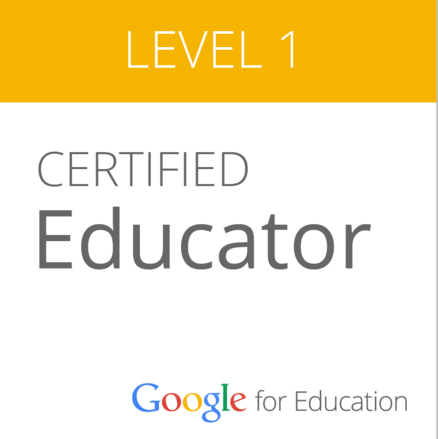 Google Certified Educator Level 1