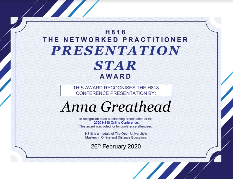 Presentation Star Certificate