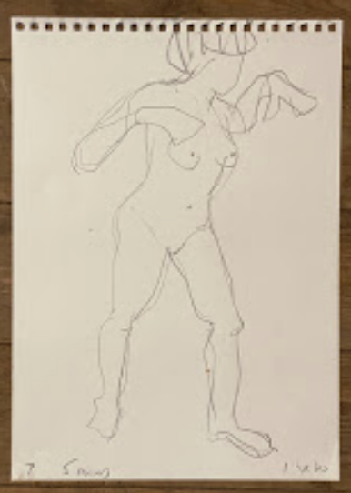Life Drawing at Friston Place August 2020