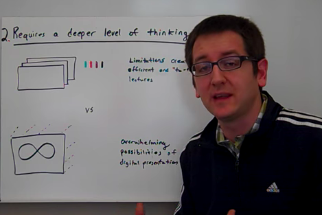 Demonstratio of using low tec video to record a class