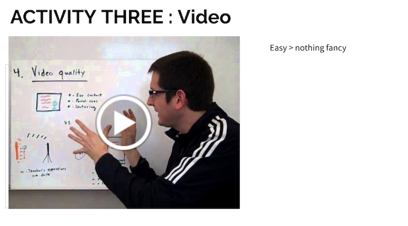 Five ways to simple video for the class