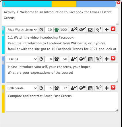 Learning Design layout