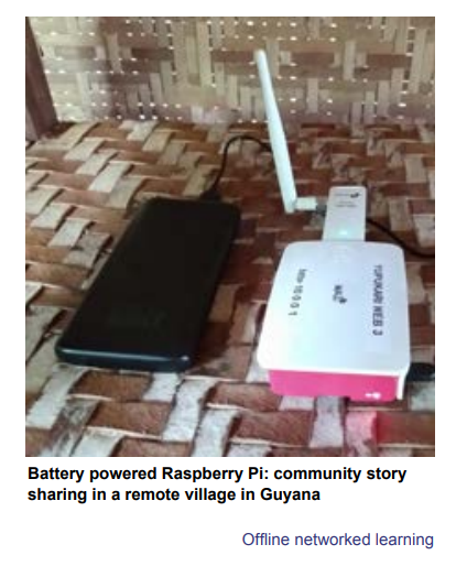 Picture of a Raspberry Pi.