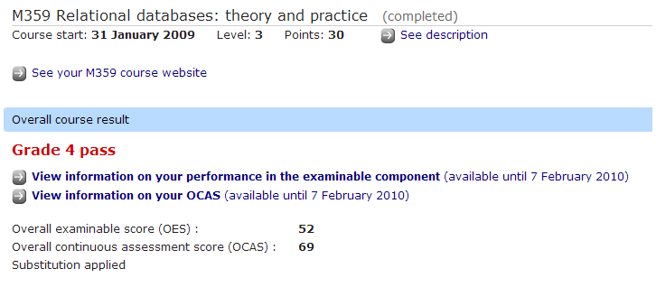 M359 result grade 4