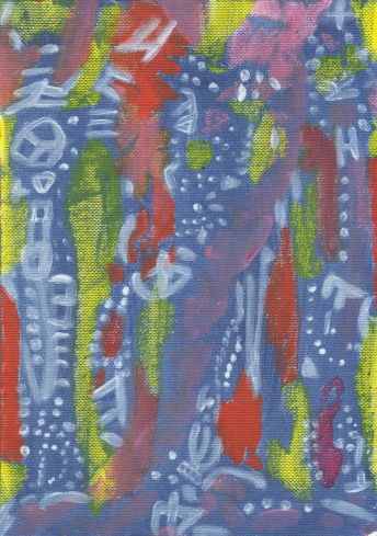 for decorative purposes: A scan of my painting called: 'Streams'