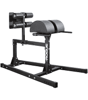 Hip extension machine for doing full range of motion sit ups.