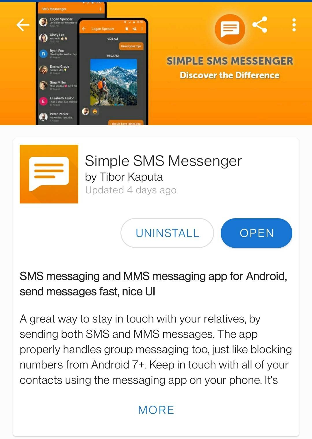 f-droid sms messenger