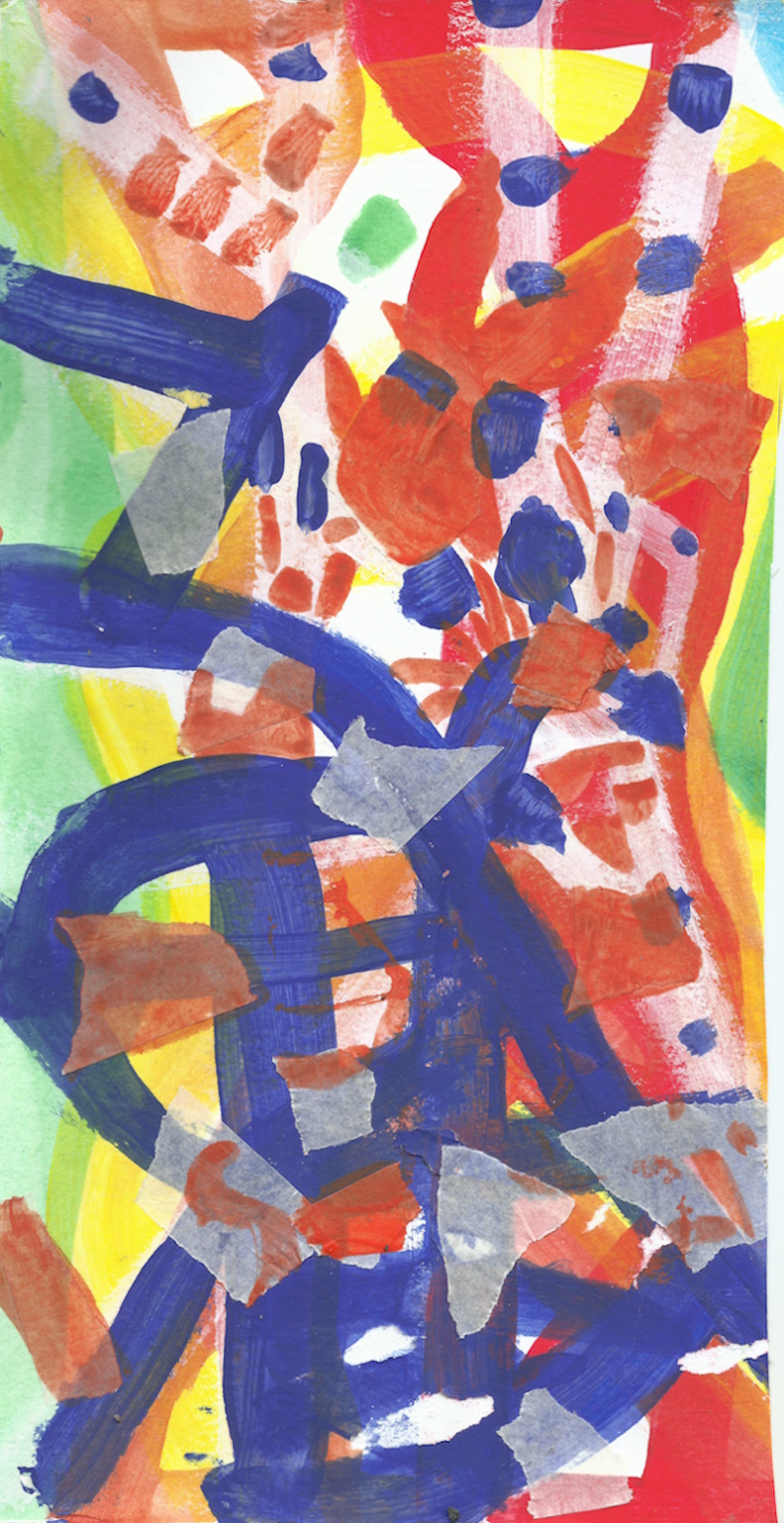 scan of a colourful abstract painting