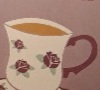 Tea cup with flowers