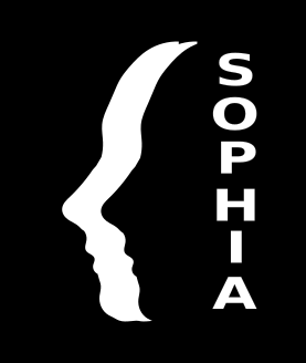 a logo of a silhouette of a woman's face