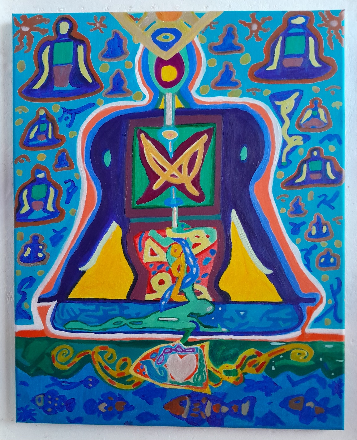 A painting created by the author Richie Cuthbertson