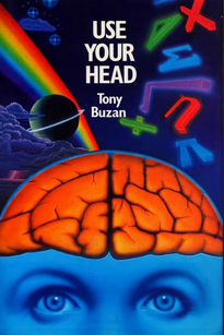 A cartoon head showing the brain inside. It is a book cover