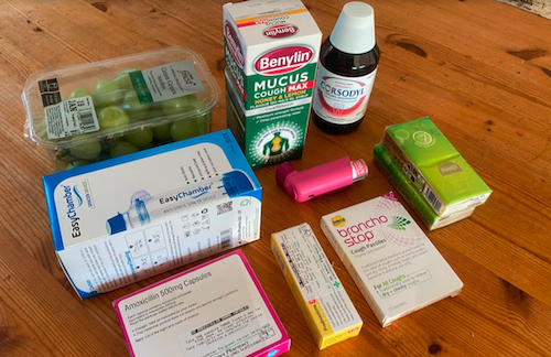 A selection of asthma and cough remedies, cures and comforts.