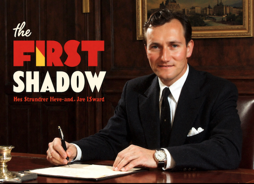 An AI-generated image of the author, apparently the star of a 1950s thriller.