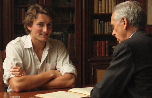 An AI generated image of the author with Carl Gustav Jung