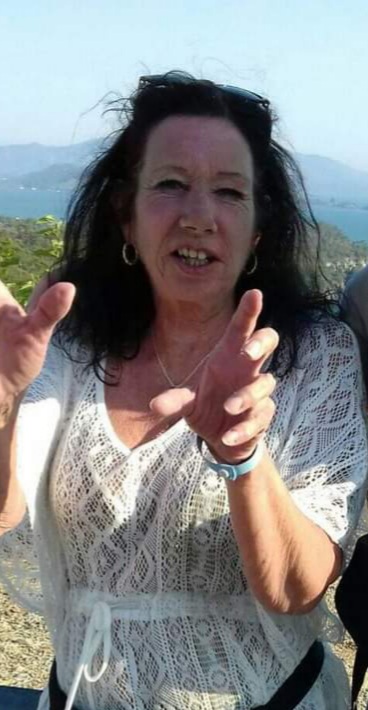 My sister on holiday