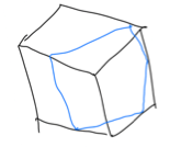 A drawing of a cube    AI-generated content may be incorrect.