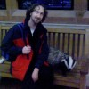 Me and a badger.